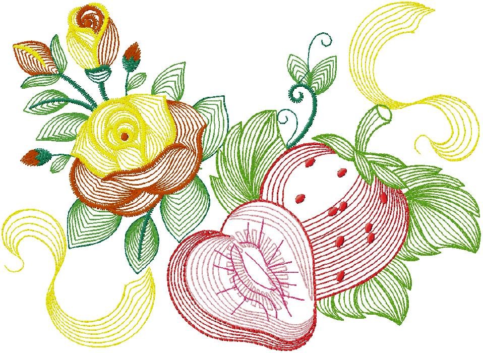 fantastic floral embroidery design