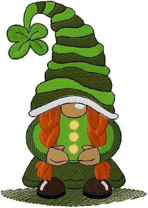 Gnome Girl Embroidery Design
