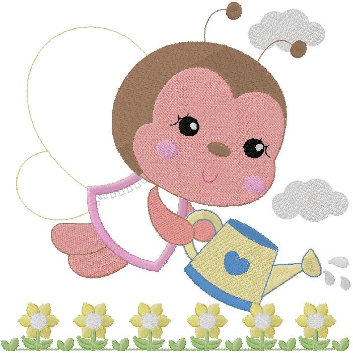 baby butterfly Embroidery Design