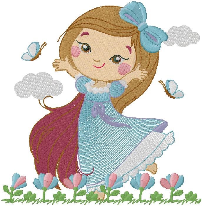 cute Girl embroidery design