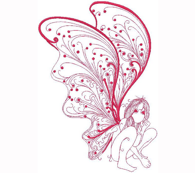  fairy embroidery design