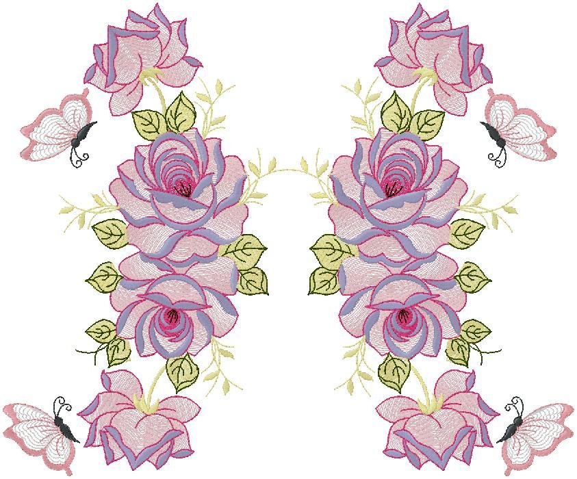 fantastic floral embroidery design