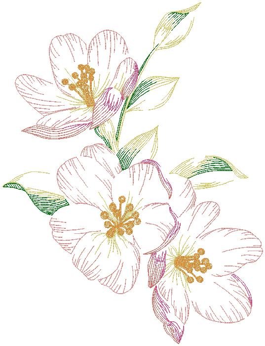 floral Embroidery Design
