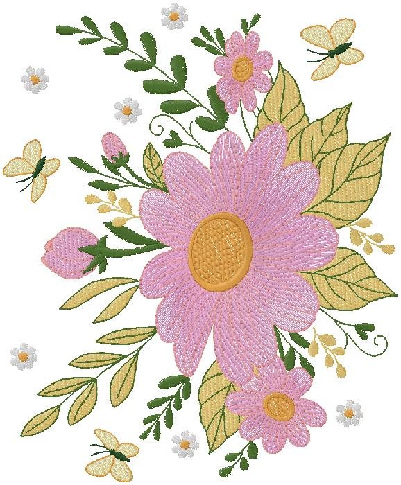 floral Embroidery Design