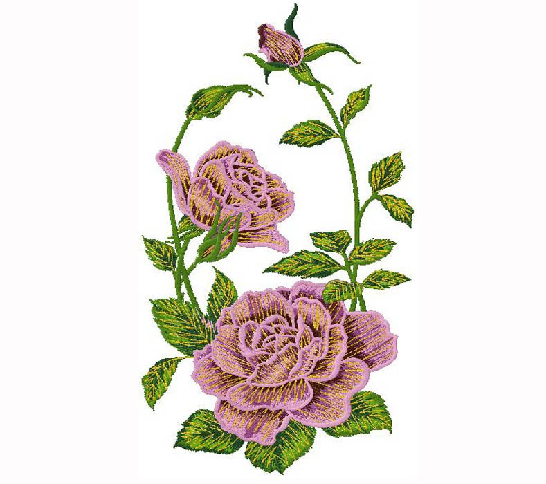 floral embroidery design