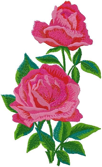 floral embroidery design