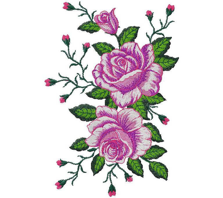 floral embroidery design