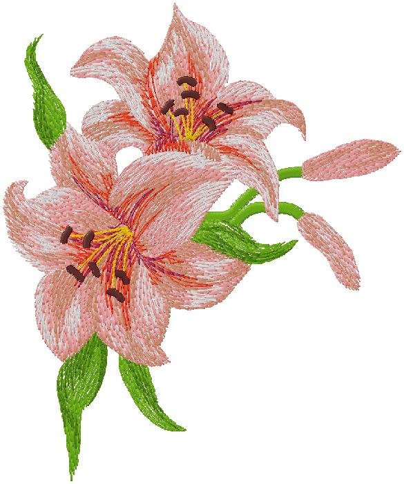 floral embrpodery design