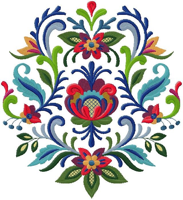 floral pattern Embroidery Design