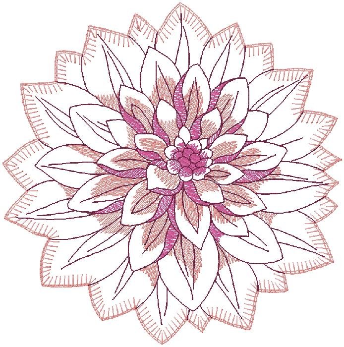 flower embroidery design