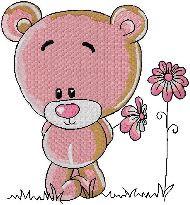 cute Bear embroidery design