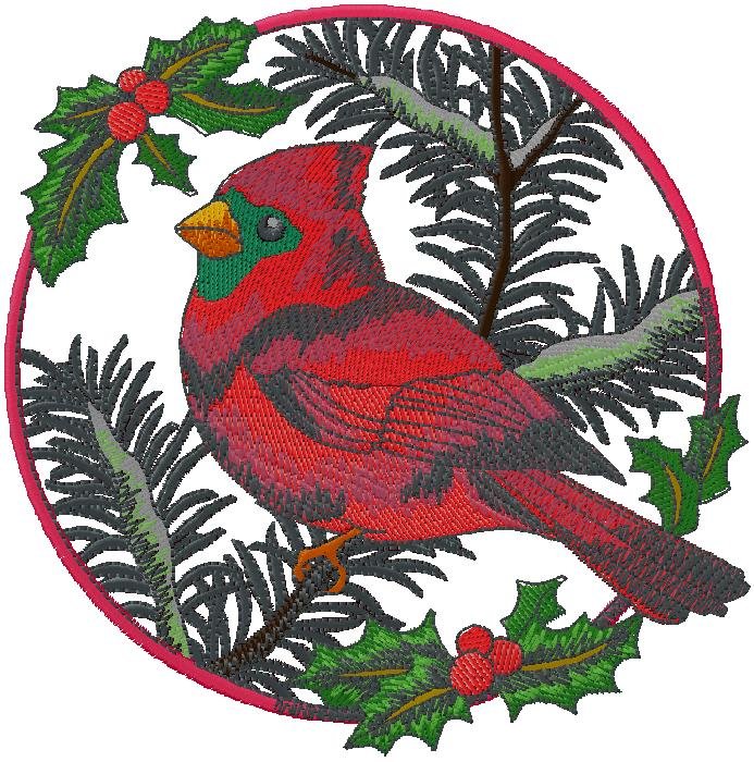 wonderful Bird embroidery design