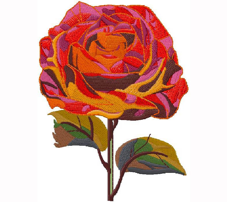 wonderful flower Embroidery Design