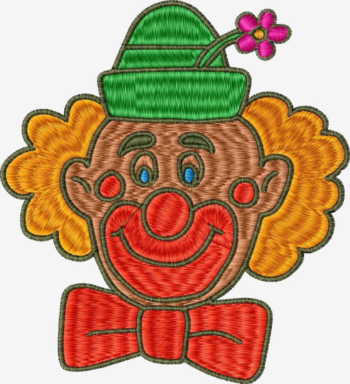 Clowen Embroidery Design