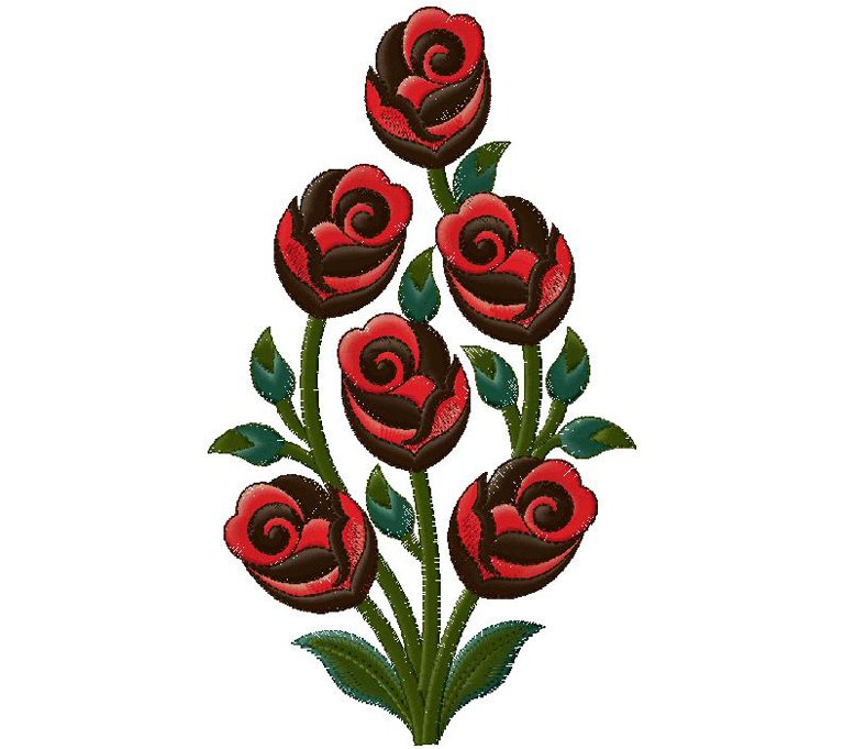 Floral - machine embroidery design