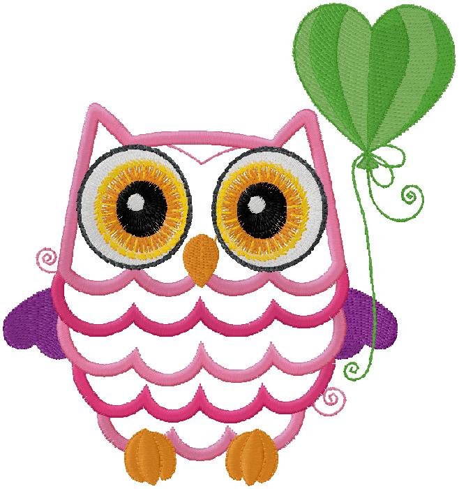 Owl embroidery design