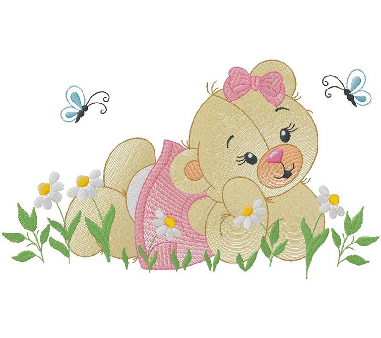 cute Teddy Bear embroidery design
