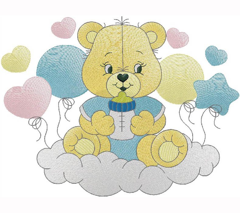 cute Teddy Bear embroidery design