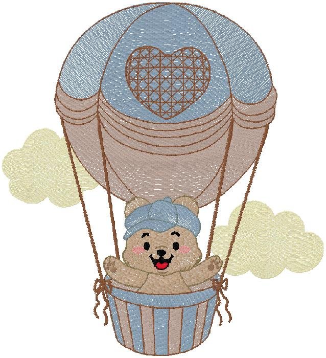 cute Teddy embroidery design