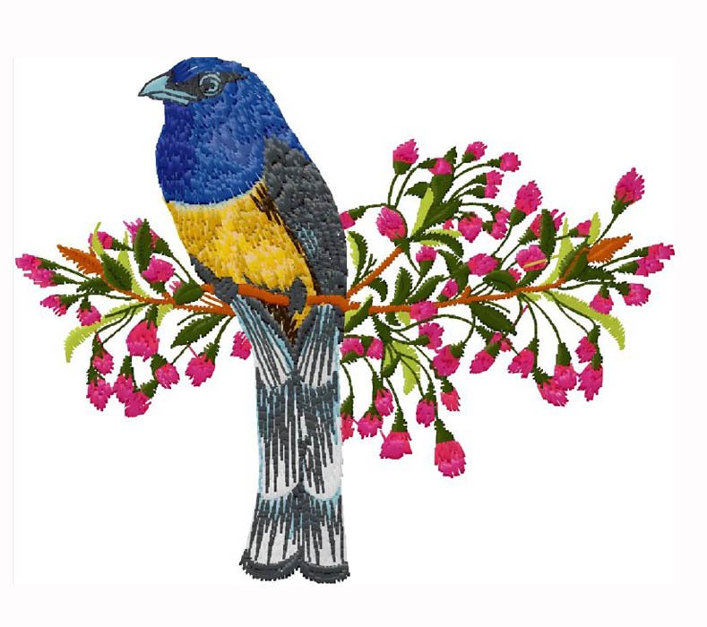 wonderful Bird Embroidery Design