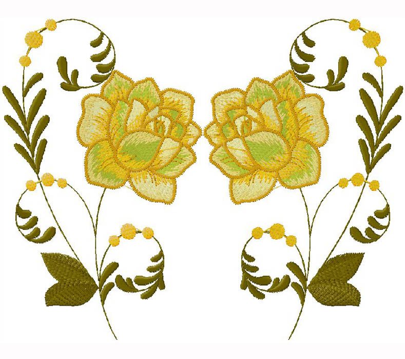 wonderful floral embroidery design