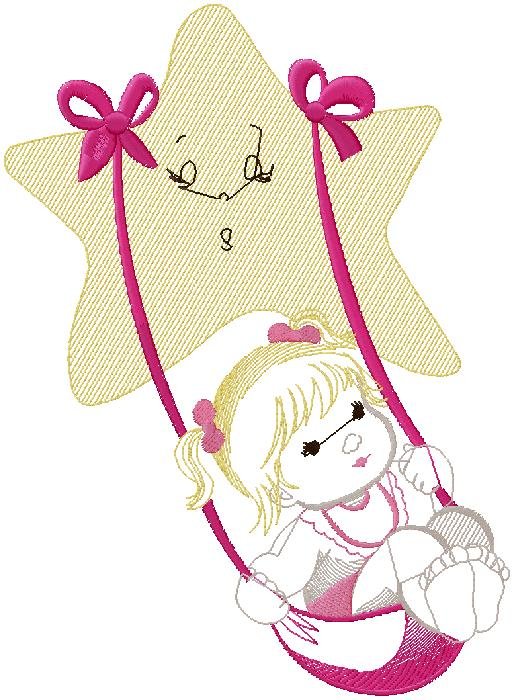 Baby Girl machine embroidery design