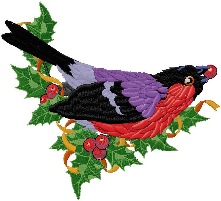Bird embroidery design for free download