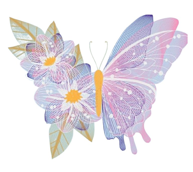 Butterfly embroidery design for free download