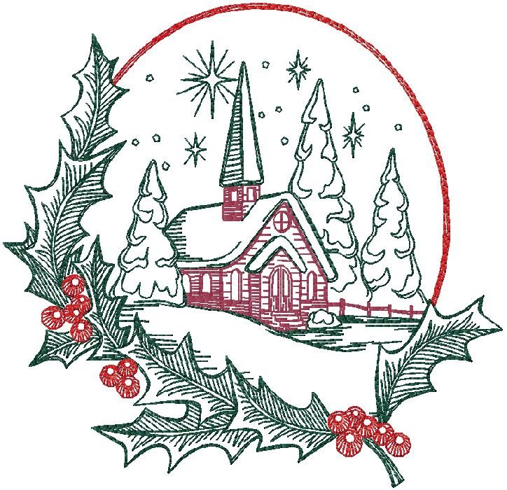 Christmas embroidery design for free download