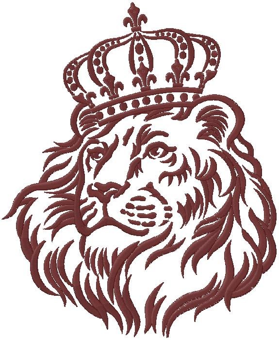 Lion King machine embroidery design