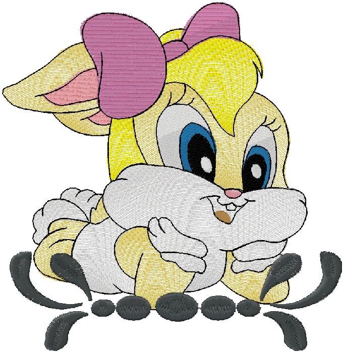 Lola Bunny embroidery design