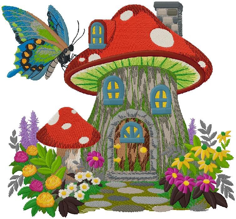 Mushroom House design for free download