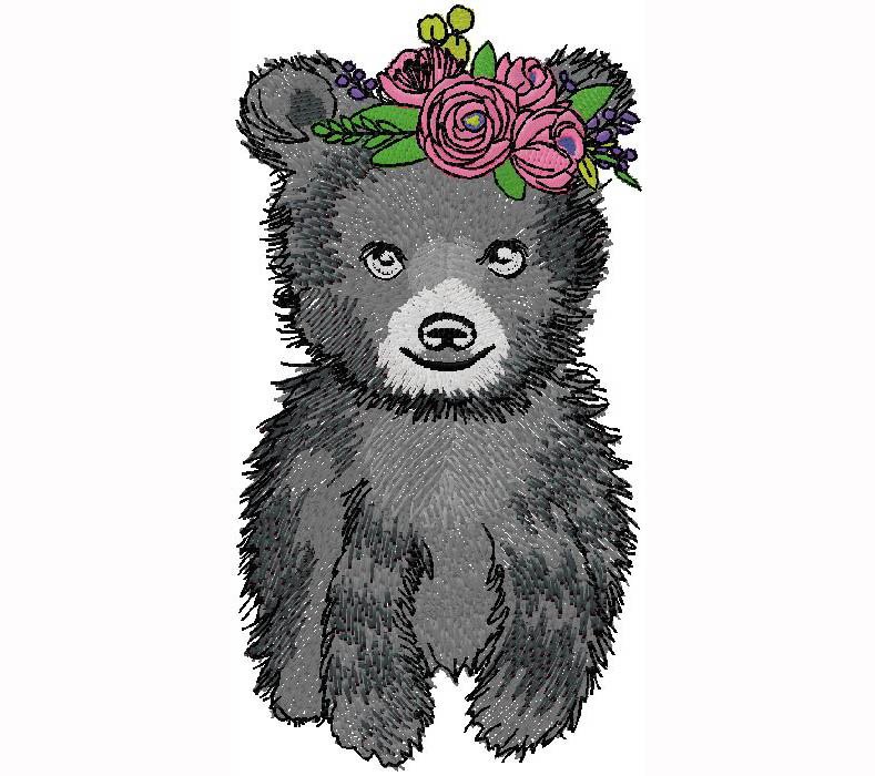 Puppy machine embroidery design