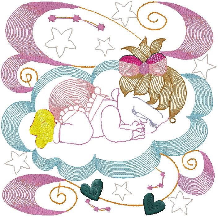 cute Baby Embroidery Design