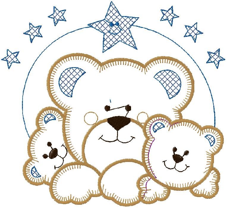 cute Bears embroidery designs
