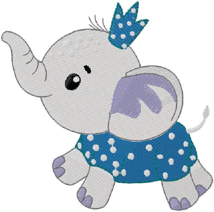 cute Elephant embroidery design