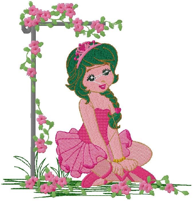 cute Girl embroidery design