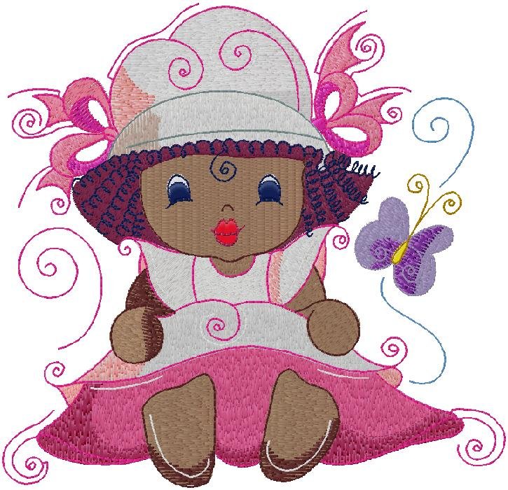 cute Girl embroidery design
