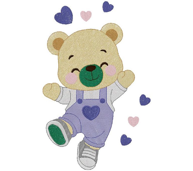 cute Teddy Bear embroidery design