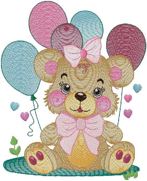 cute puppy - Machine Embroidery Design