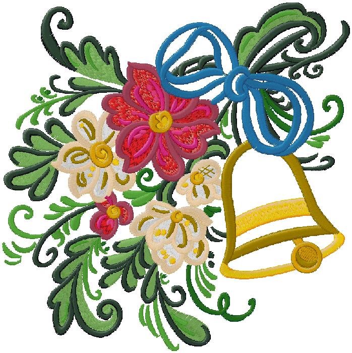 fantastic Bell embroidery design