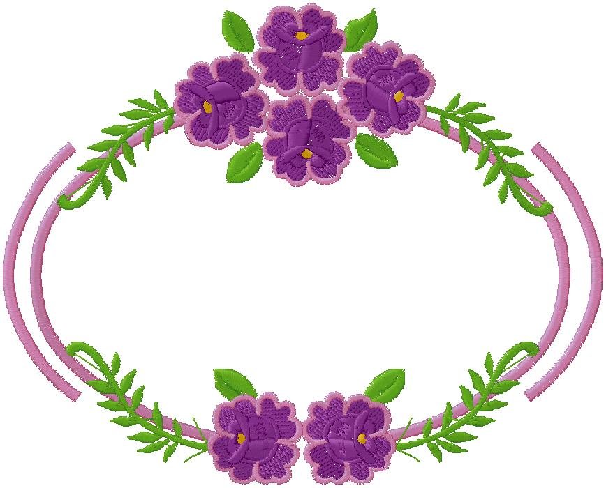 floral border embroidery design