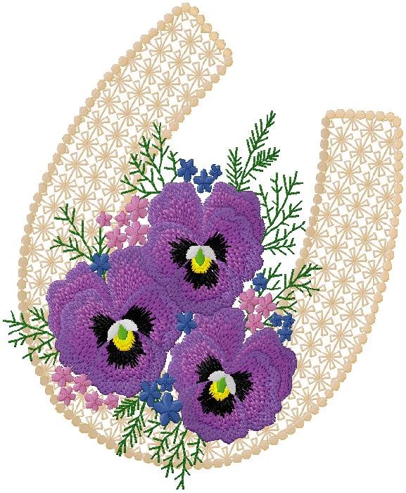floral embroidery design