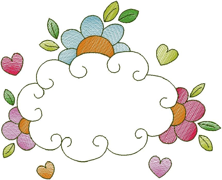 floral machine Embroidery Design