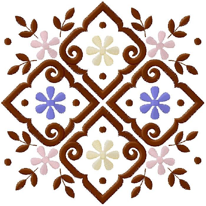 floral pattern - Machine Embroidery Design