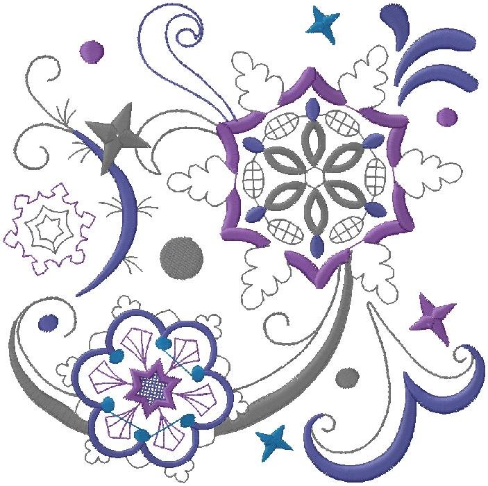 floral pattern embroidery designs