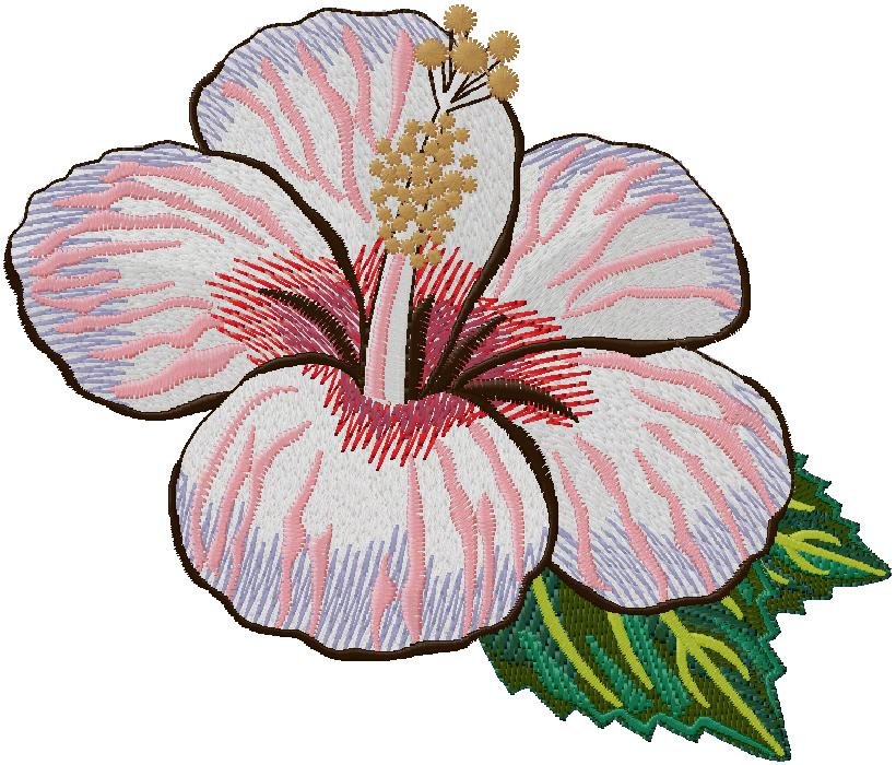 flower machine embroidery design