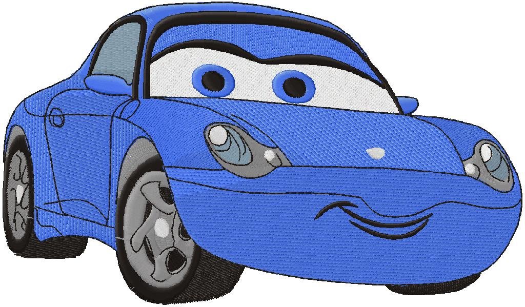 funny car embroidery design
