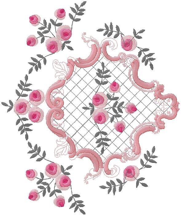 wonderful floral embroidery design