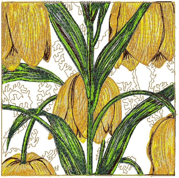 wonderful floral embroidery design